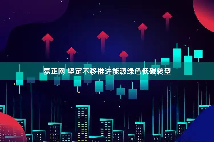 嘉正网 坚定不移推进能源绿色低碳转型